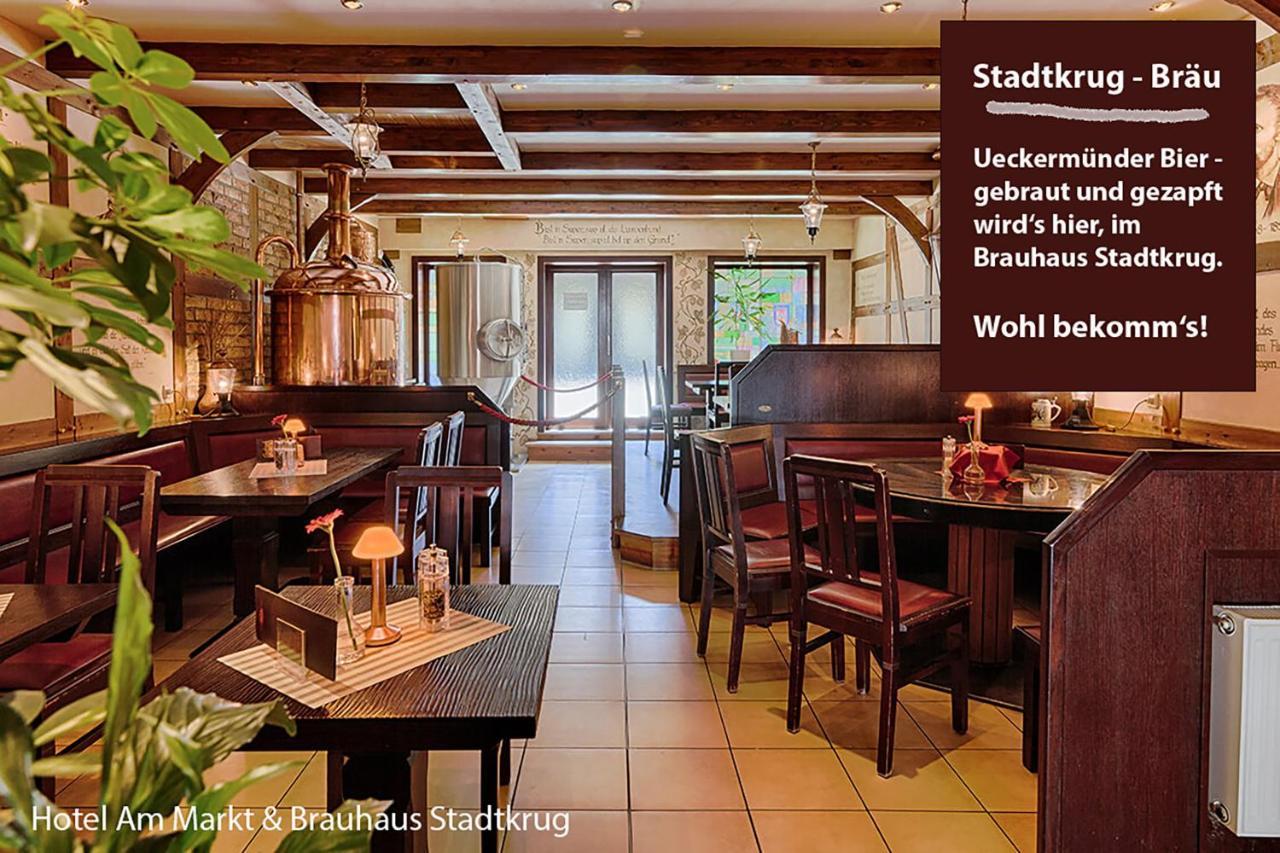 Hotel Am Markt & Brauhaus Stadtkrug Ueckermünde Extérieur photo